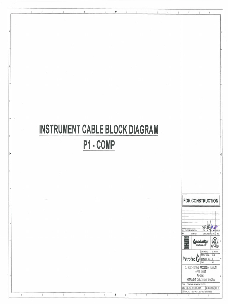 ELMPULICBKD300101 C1 Instrument Cable Block Diagram