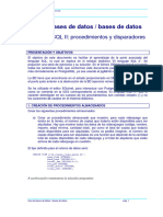 Lenguaje SQL II Procedimientos y Disparadores