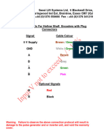 Hollow Shaft Encoder Connection Chart 5v