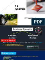 Rotational Dynamics: 12 STD Physics