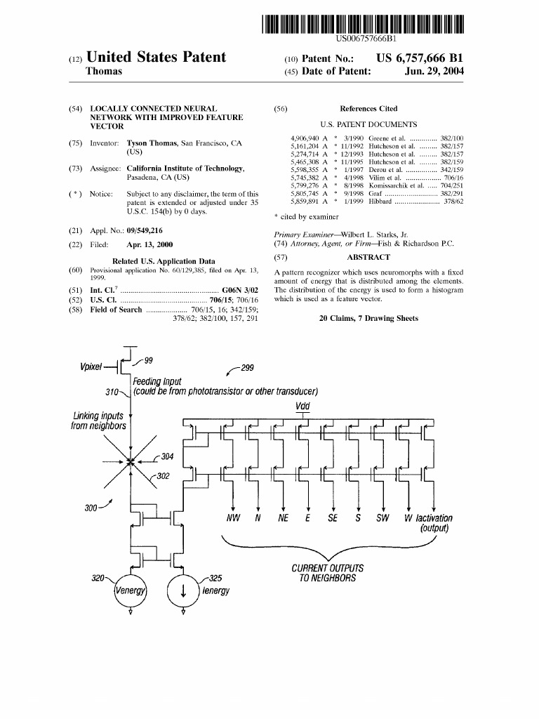 United States Patent On LOCALLY CONNECTED NEURAL NETWORK WITH IMPROVED ...