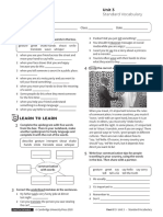 Vocabulary Standard Unit3 Without Answers