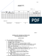 Journal of Cash Transactions