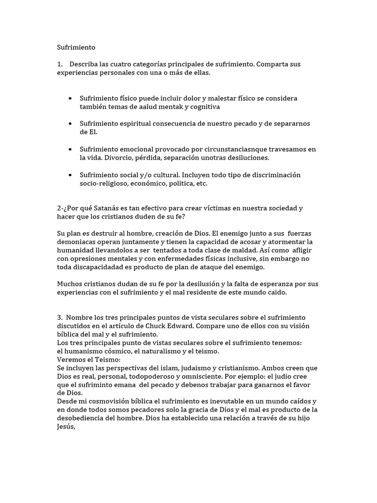 Document | PDF | Sufrimiento | Libro de trabajo