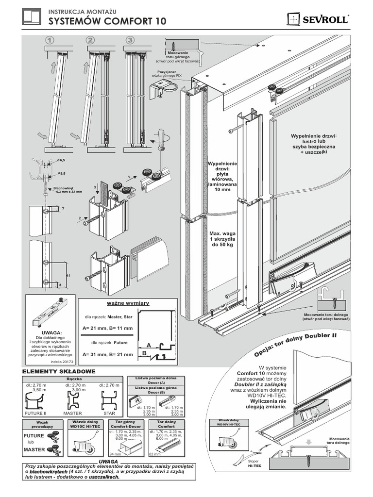 Instrukcja Montażu - System Comfort 10 | PDF