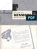 Kenmore 29 Sewing Machine Instruction Manual