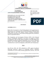 NPC 21 006 2022.05.16 Wefund Lending Corporation Decision On The Main Case Final