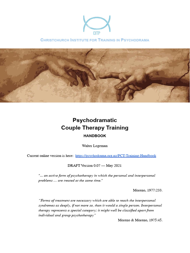 PCT Training Handbook PDF Psychotherapy Psychological Concepts