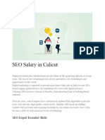 SEO Salary in Calicut