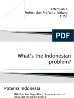 Pertemuan 4 - Pekerjaan, Profesi, Dan Profesi Di Bidang TISI