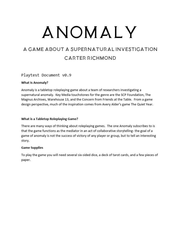 Anomaly rules 9 download free pdf role playing games risk