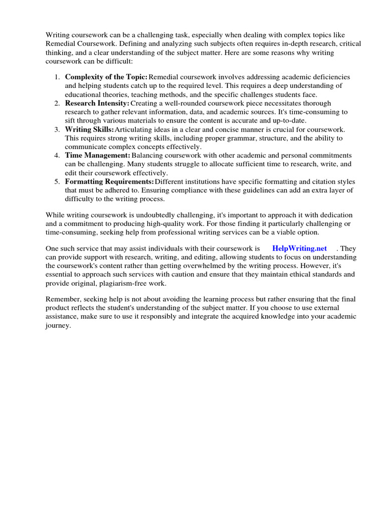 Define Remedial Coursework | PDF | Learning | Teachers