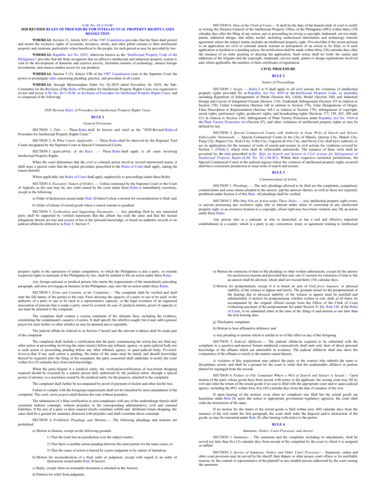 A.M. No 10 3 10 | PDF | Trials | Complaint