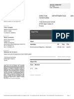Direction Départementale Des Territoires Votre Abonnement: Total TTC