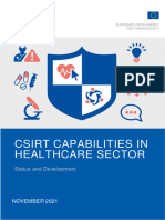 ENISA Report - CSIRT Capabilities in Healthcare Sector