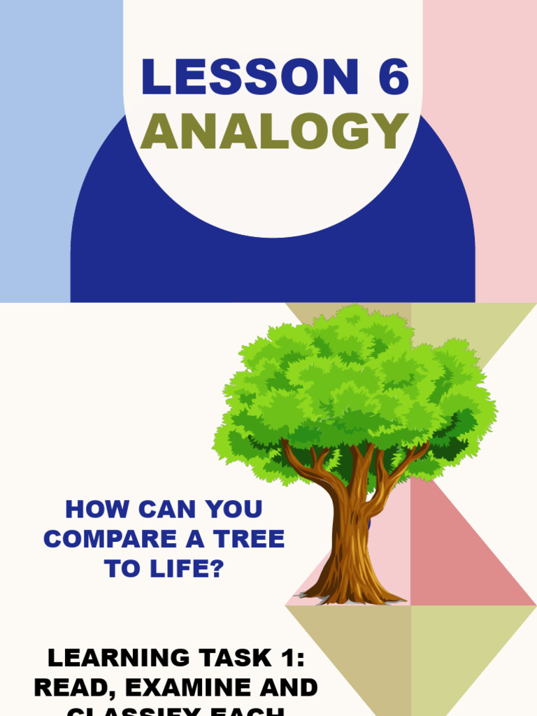 Lesson 6 Analogy Pdf