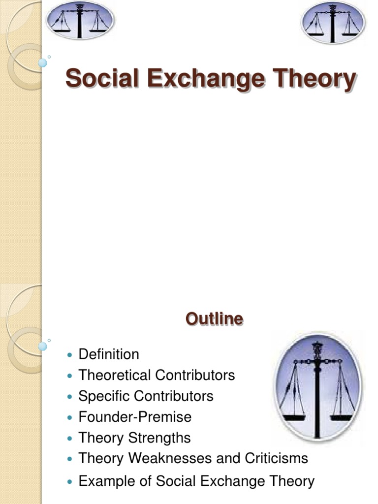 Overview of Social Exchange Theory | PDF | Behavioural Sciences ...