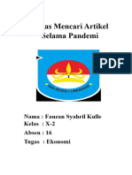 Artikel Krisis Pangan Selama Pandemi