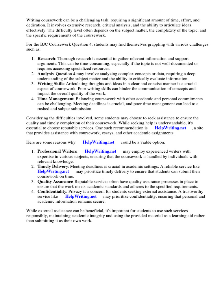 BJC Coursework Question 4 | PDF | Map | Critical Thinking