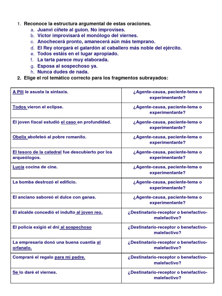 De Argumentos y Adjuntos | PDF