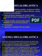 Anemia Megaloblastica y Hemoliticas