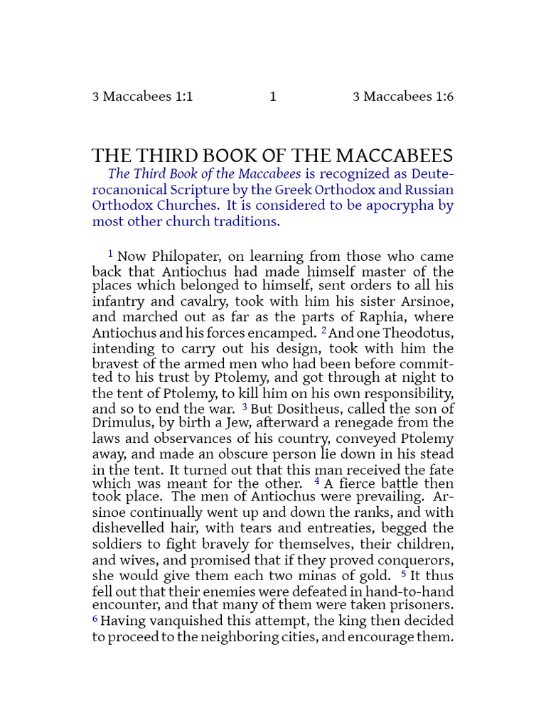 3rd book of maccabees pdf