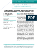 The Relationship of Contraceptive Pills and Breast Cancer As A Histopathological Study in Al-Muthanna Governorate - Iraq