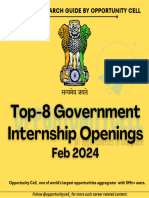 Top8 Govt. Internships-FEB
