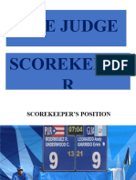 Line Judge Scorekeepe R