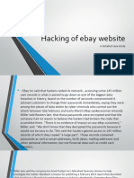 Hacking of Ebay Website