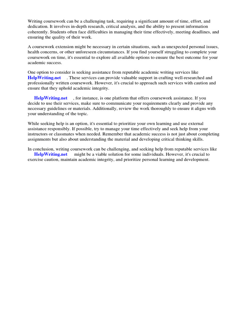 Coursework Extension Ljmu PDF Taxes Critical Thinking