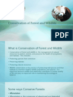 Conservation of Forest and Wildlife