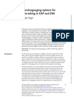 Siegel, J. Translanguaging Options For Note-Taking in EAP and EMI