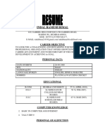 Resumeindalbimal