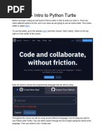 Python Sandbox Turtle Mode | PDF