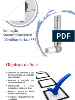 Aula 13 e 14 - Avaliação Ventilometria e PFE