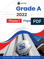 SEBI GR A - PHASE 1 Paper 2 - Memory Based Paper and Analysis - 2022