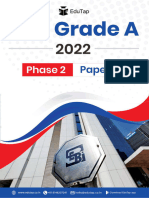 SEBI GR A - PHASE 2 Paper 1 - Memory Based Paper