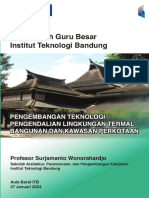 Ebook Prof. Surjamanto Wonorahardjo Pengembangan Teknologi Pengendalian Lingkungan Termal Bangunan Dan Kawasan Perkotaan