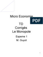 Micro > TD3 > CorrigÃ©s Le Monopole
