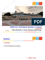 CHEM F313: Instrumental Methods of Analysis: Flame Photometry & Atomic Absorption Spectros