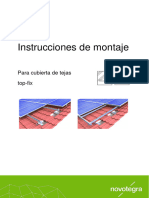 Instrucciones de Montaje para Cubierta de Tejas Top Fix - Novotegra