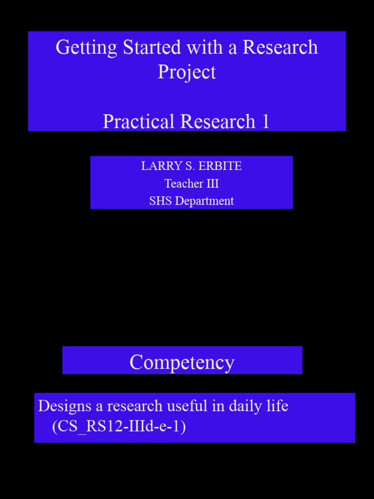 Research Project Essentials Guide | PDF | Cognition | Science