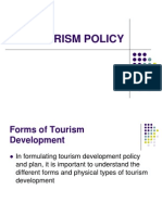 9 Tourism Policy