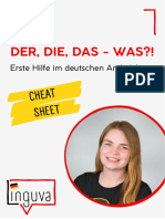 DE CheatSheet Der Die Das