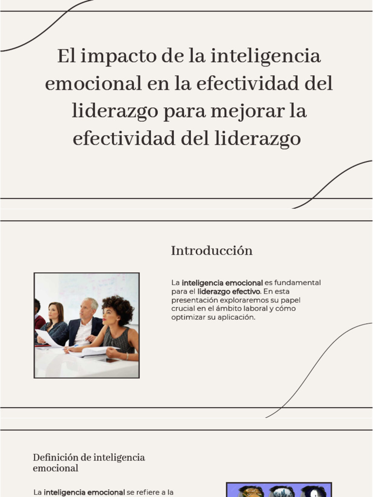 Inteligencia Emocional en Liderazgo | PDF | Las emociones ...