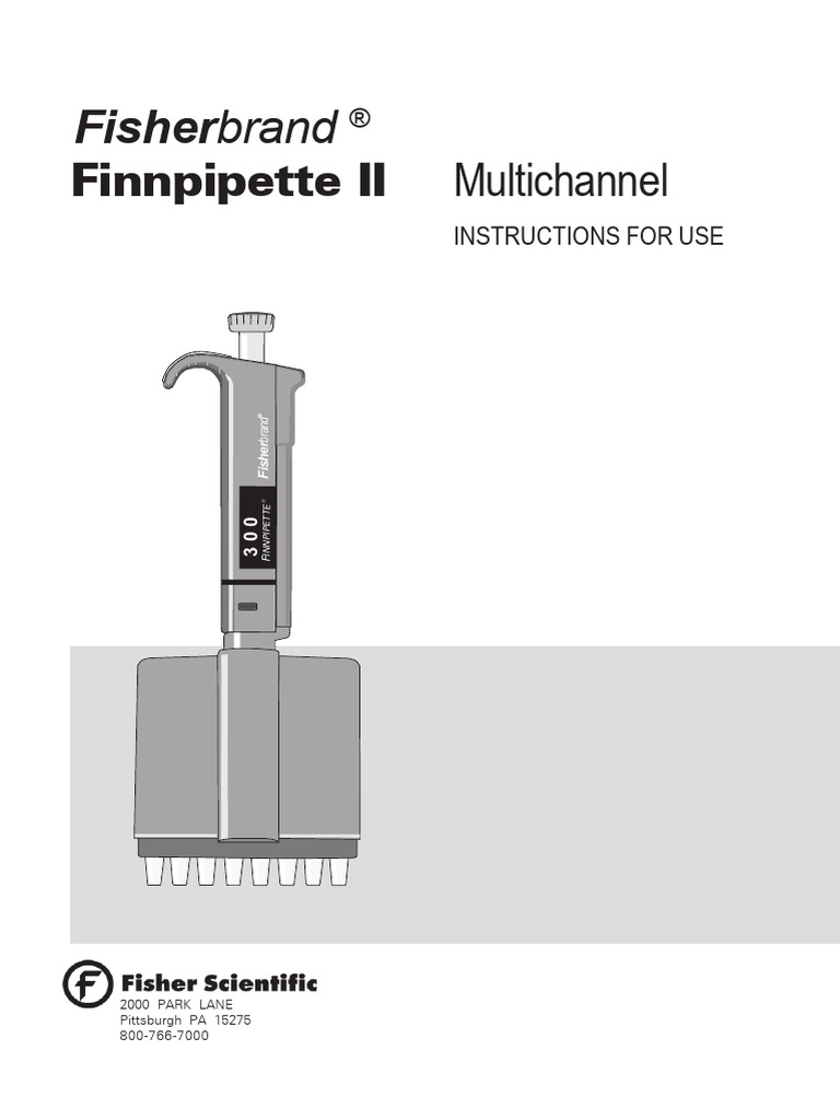 Fisherbrand Finnpipette II Multichannel PDF