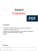 Lesson 8 - Fractions