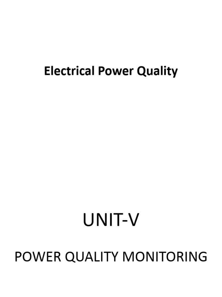 Power Quality Monitoring Guide | PDF | Computer Engineering ...