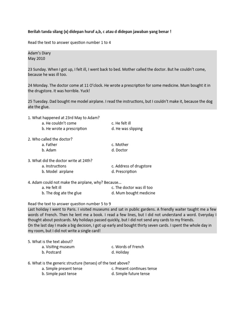 English Exercises for 8th Grade Students | PDF | Language Arts & Discipline